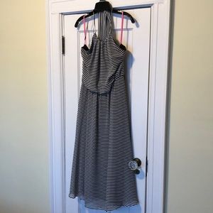 Isaac Mizrahi halter style chiffon dress. Size -Canadian 14.